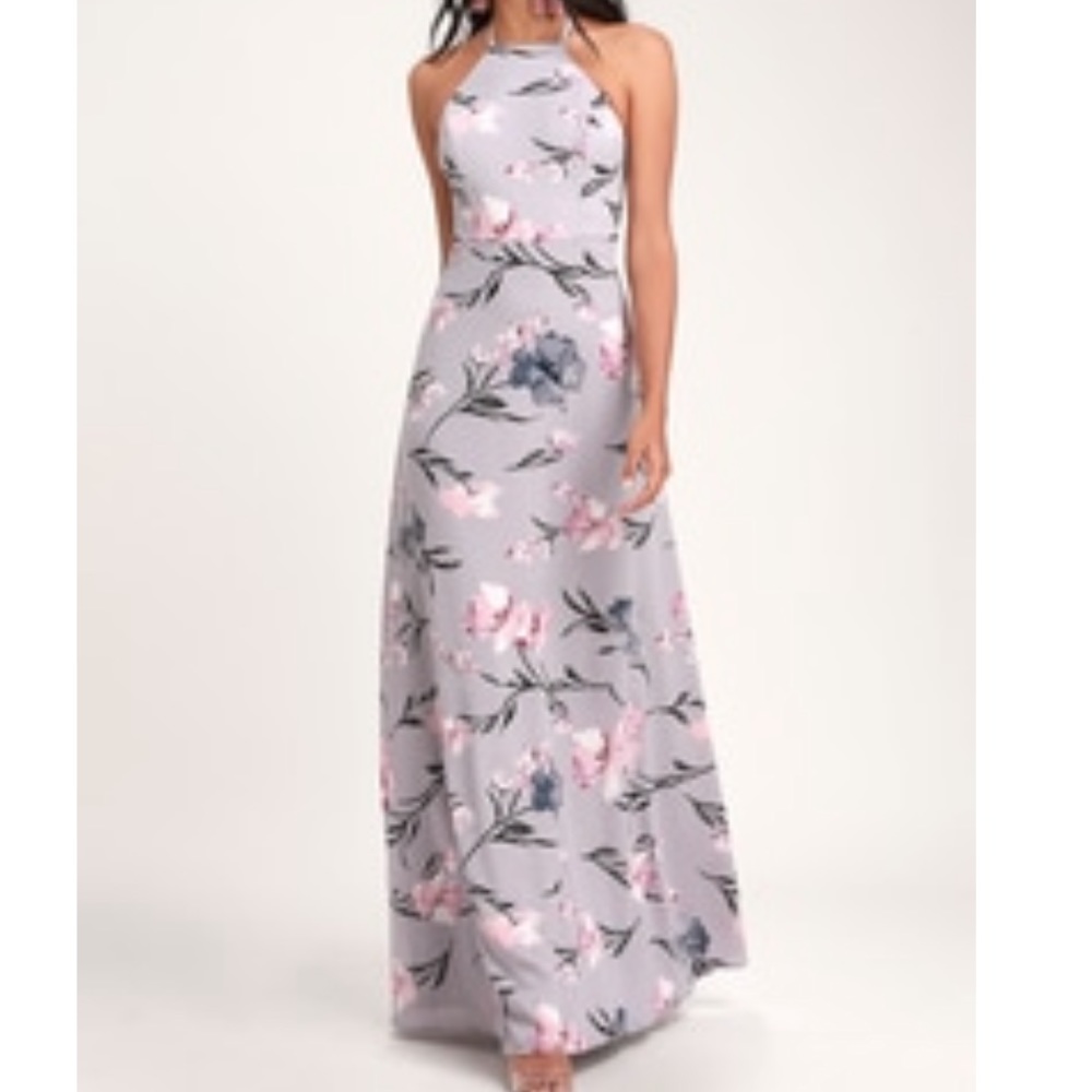 Lulus Dusty Lavender Maxi Dress